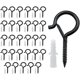 thumbnail image 1 of 32 Piezas Ganchos de Tornillo, Ganchos de Tornillo para Exteriores, Ganchos de Techo, Ganchos para Luces Navideñas, para Colgar Plantas en Macetas, Decoraciones Navideñas, Linternas, Guirnaldas, Negro, 1 of 5