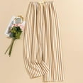 thumbnail image 2 of Annhoo Womens Casual Pants Pajama Cotton Striped Bow Tie Elastic Waisted Wide Leg Baggy Leisure Home Sleep Trousers, 2 of 3