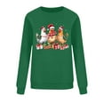 thumbnail image 5 of Oksale Christmas Chickens Sweatshirt for Women Xmas Holiday Sweatshirts Loose Long Sleeve Pullover for Family Green M, 5 of 7