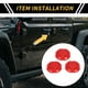thumbnail image 2 of Cubierta de llave de puerta exterior 3 Pcs para Jeep Wrangler JL JLU Sport Sahara Rubicon 2018-2022 y Gladiator JT 2020-2022 ABS Rojo, 2 of 6