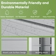 thumbnail image 2 of Patiowell 5x4 FT Resin Storage Shed with Floor, Window & Lockable Door – Weatherproof Outdoor Shed for Garden Tools, Bikes, Gray, 2 of 8