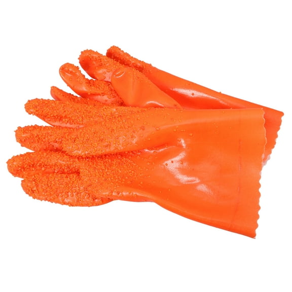 FOMIYES  Protective Work Gloves for Men Proof Protection Reusable Orange