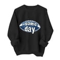 thumbnail image 3 of Xdegoge Game Day Sweatshirt Women Vantage Football Printed Pullover Casual Loose Long Sleeve Crewneck Top Fashion Football Fan Gear, 3 of 6