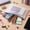 White, variant on Under 1$ Mesh Zipper Bags, 5PC A4 Size File Document Pockets Bill Pouch Folders for Office Home Supply, Pink