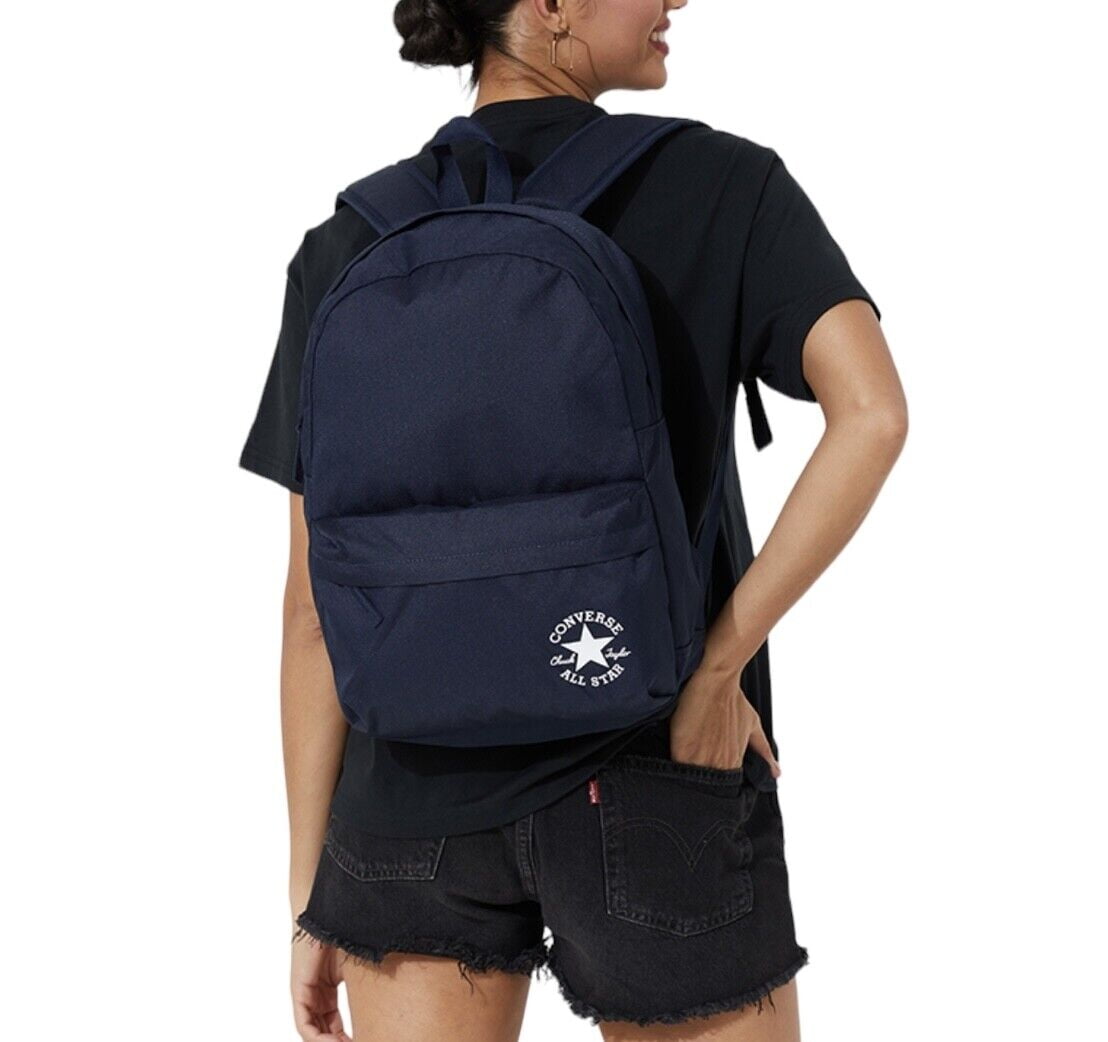 Converse Go 2 Backpack Unisex Obsidian Laptop Logo Bag Zip One 10023811A02