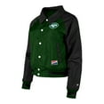 thumbnail image 2 of Women's New Era Green New York Jets Coaches Raglan Full-Snap Jacket, 2 of 3