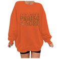 thumbnail image 2 of Women Blouses Girl Lady Sweatshirt Scrub Tops Long Sleeve Women Soft Lightweight Sweatshirts Solid Long Sweatshirt Leggings Hoodie Sweaters for Sweater Hoodie Workout Hoodies Pullover Orange 2XL, 2 of 3