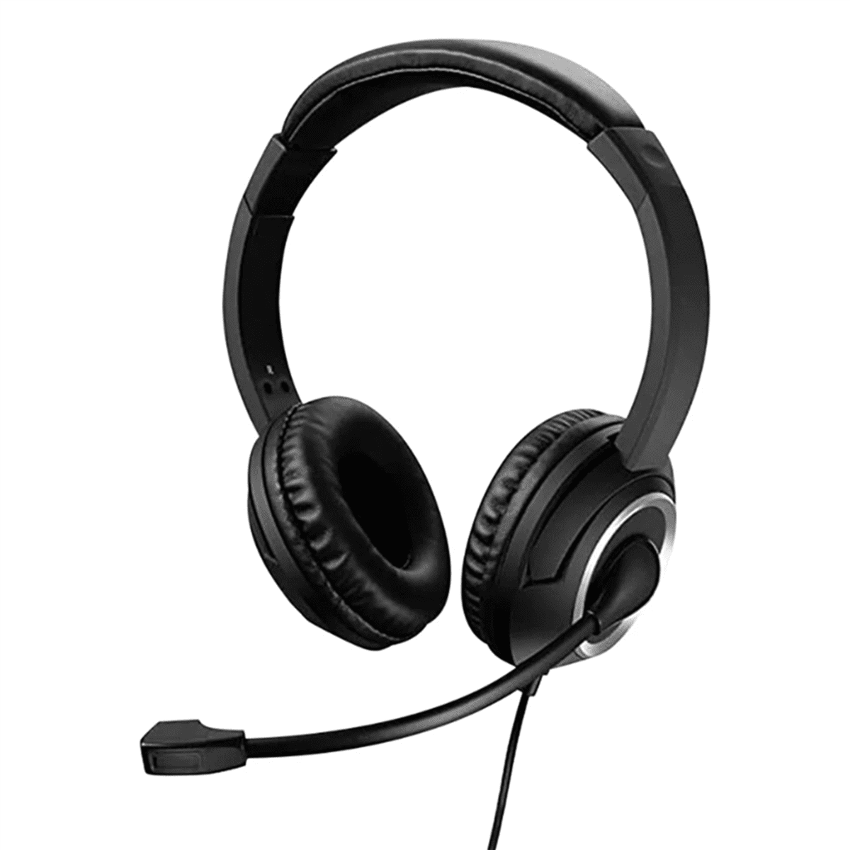 2X Wired USB Headset Call Center Headset with Microphone Game Noise Canceling over-Ear Headphones for Computer PC Laptop,2 x Headphones,Black