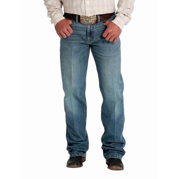 Cinch Western Jeans Mens Grant Relaxed 32 x 34 Medium Wash MB31337001