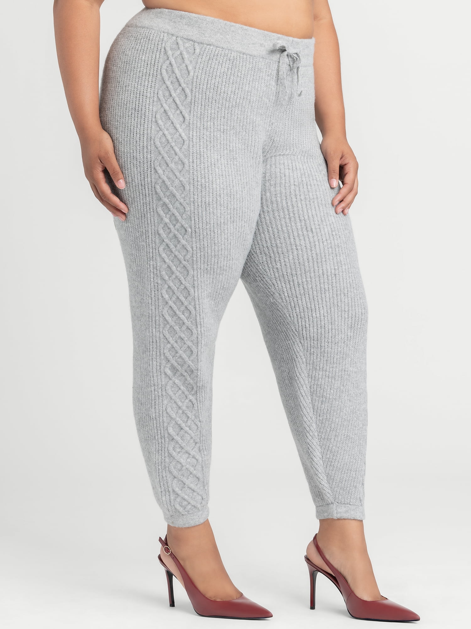 Jessica Simpson Women's Plus Baela Sweater Set Pant, Sizes 0X-4X