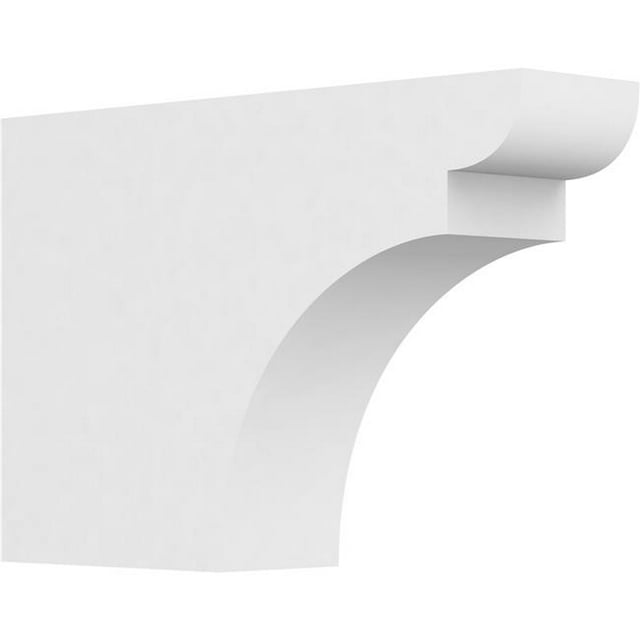 Ekena Millwork RFTP03X08X12YOR 8 x 3 x 12 in. Standard Yorktown Architectural Grade PVC Rafter Tail