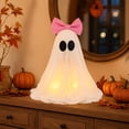 thumbnail image 2 of AuroraX Halloween Ghost Decor Outdoor Halloween Decoration Courtyard Tabletop Desktop Haunted Halloween Decoration for Yard Garden Pink, 2 of 6