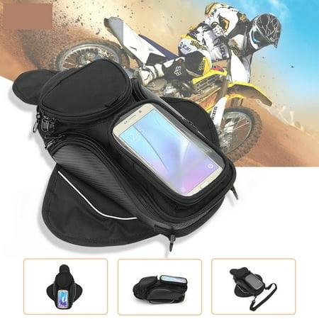 Universal Magnetic Motorcycle Bike Oil Fuel Tank Bag Waterproof Pocket (Best Magnetic Tank Bag)