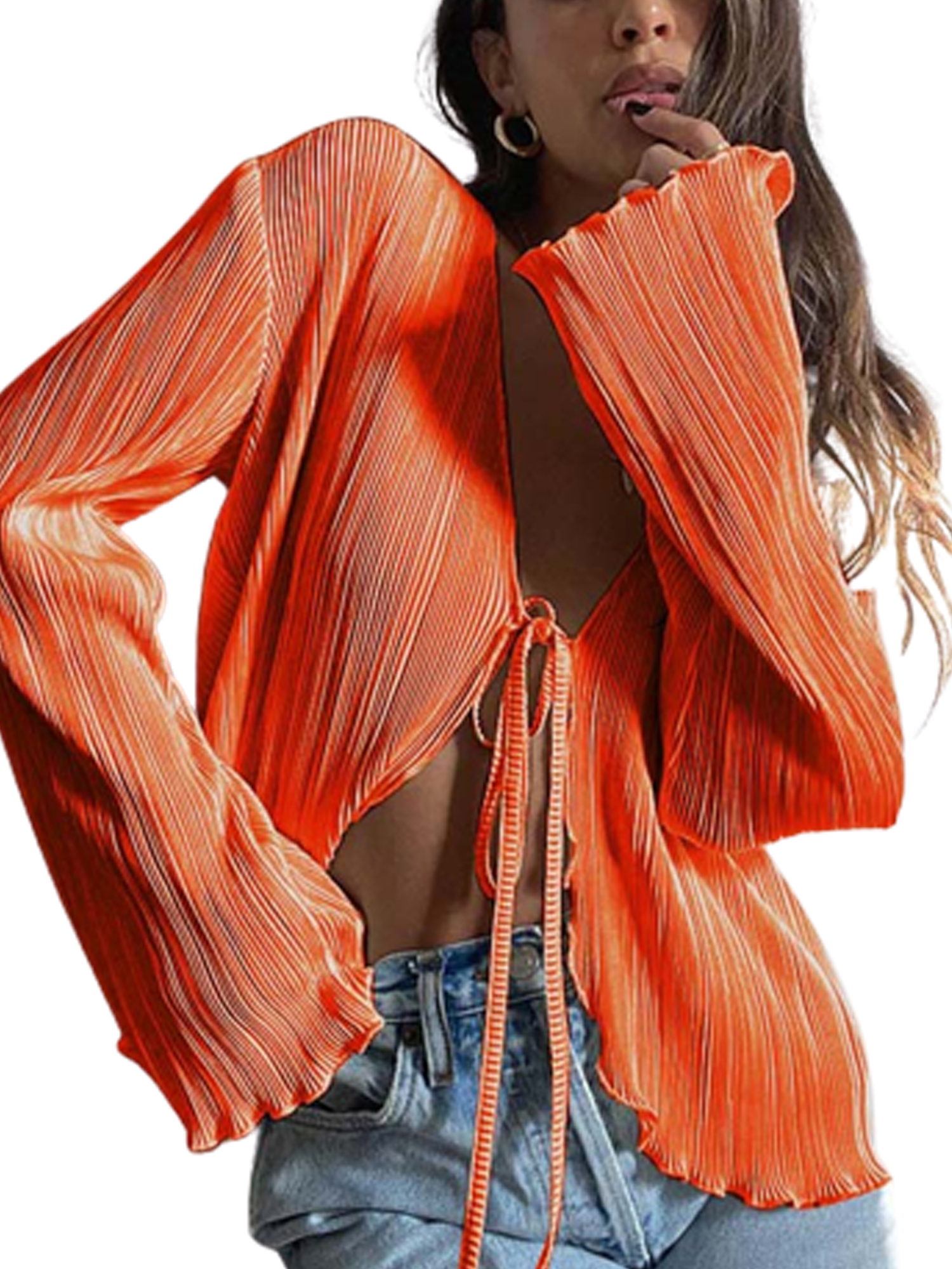 Acka Flare Sleeve Ami Tops アンサンブル | ebmascolombia.com