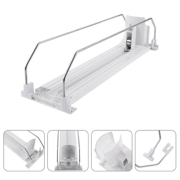 FOMIYES Automatic Drinks Dispenser Pusher Organizer Abs Material with Beverage Arrangement for Stores 1Pack