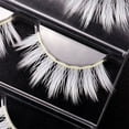 thumbnail image 7 of 3pair White Eyelashes Cosplay Makeup Natural Long Cross Strip False Eye Las BTWA, 7 of 7