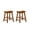 Oak Dining Room Solid Wood, variant on Counter Height Stools Set of 2, Black Finish Saddle Seat, 24-inch Solid Wood Bar Stools for Kitchen Island, Dining Room, Casual Home Furniture
