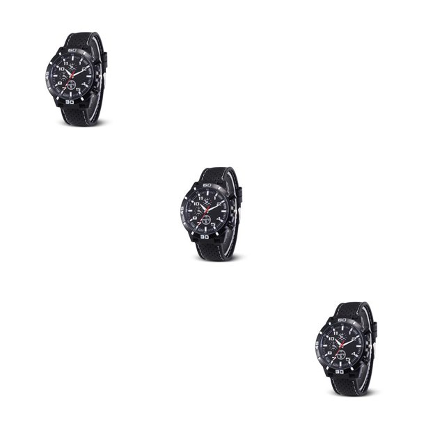 Sonducket Reloj de cuarzo analógico con esfera redonda, reloj de con carcasa de aleación para deportes de negocios, hebilla de acero inoxidable, Type1 NO1 Sonducket CBP185815