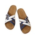 thumbnail image 2 of HNMKIU Women Sandals Casual Strap Slide Style Open Toe Design Comfortable Slippers for Women Indoor Outdoor Relaxation Lightweight Summer Shoes Blue,7, 2 of 8