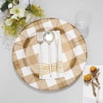 thumbnail image 4 of Balsa Circle 10 Round 13" Gold Disposable Paper Charger Plates Buffalo Plaid Wedding Party Tableware Supplies, 4 of 8