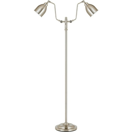 Steel 12 Light - Floor Lamps 2 Light Fixture With Brushed Steel Finish Metal Material E26 12