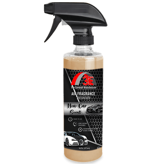 3E New Car Scent Air Freshener and Odor Eliminator, Long-Lasting Scent, Great for Cars, Trucks, SUVs, RVs & More, 16 fl oz