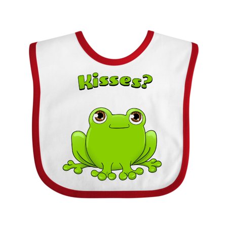 

Inktastic Kisses - Cute Frog Gift Baby Boy or Baby Girl Bib