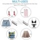 thumbnail image 4 of Perchas de metal para pantalones, percha de abrazadera, perchas para pantalones, estante para pantalones con clips cromados ajustables, perchas de metal, perchas para falda sin arrugas, ahorro de espa Afortunado Sencillez, 4 of 5