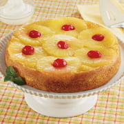 Delicious Delectable Gourmet Traditional Pineapple Upside Down Cake 10" & Greeting Card, Birthday, Valentine, Christmas Mothers Fathers Day (3.4 lbs)