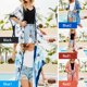 thumbnail image 2 of Cárdigan de gasa para mujer, estampado floral, borlas, dobladillo dividido, transpirable MABOTO Azul dos, 2 of 7