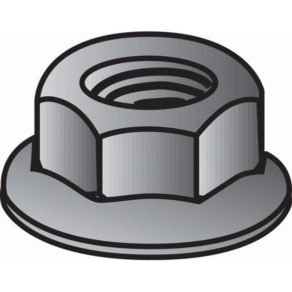Hillman  1/4 in. Zinc-Plated  Steel  USS  Whiz Lock Nut  100 pk