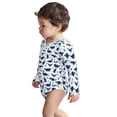 thumbnail image 2 of Cotton Baby Onsies, Dinosaurs Blue Silhouette Unisex Newborn Baby Long Sleeve Bodysuit Infant Outfit Toddler Baby Boy Clothes for Boys Girls, 2 of 7