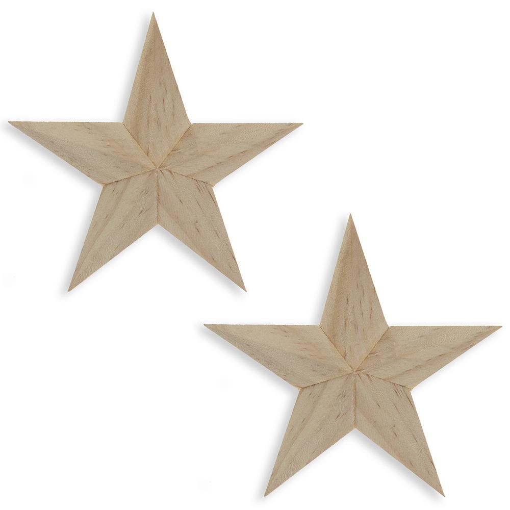 Bestpysanky Set Of 2 Unfinished Wooden Star Ornaments Diy Craft 4