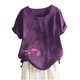 thumbnail image 5 of Camisetas de Manga Corta para Mujeres, Camiseta de Manga Corta Impresa Casual Hecha de 95% Poliéster 5% Spandex para Todas las Estaciones, Camisetas de Manga Corta para Mujeres, 5 of 6