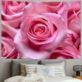 thumbnail image 2 of PIKWEEK Pink Rose Tapestry Wall Hanging, Floral Wall Love Wedding Romantic Flowers Mother's Day Home Wall Tapestry Art for Bedroom Living Room Dorm Painting, 2 of 6