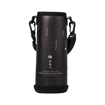 

Insulation Cover Bottle Bag PU For Male And Female Students Portable Anti-fall Slant-span Thermos Cup Protector