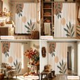 thumbnail image 6 of Bohemian Shower Curtain, Waterproof Shower Curtains for Bathroom, Abstract Boho Circle Striped Leaves Beige Washable Fabric Bathtub Curtain Set Bath Decor with 12 Hooks 72"x78", 6 of 8
