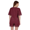 thumbnail image 5 of Inkmeso Solid&nbsp;Short Nightwear Set For Womens Short Sleeves&nbsp;Top and Shorts 2Pcs&nbsp;Loungewear, 5 of 7