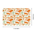 thumbnail image 5 of Carrot slices sticks Front Door Mat, Indoor Mats for Bedroom Bathroom Kitchen, Floor Mat Non-Slip, Soft Carpet Floor Cover Machine Washable Entryway Mat - 20x31.5in, 5 of 5