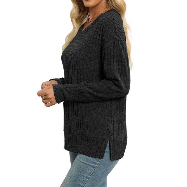 Camisas de vestir para mujer,Top de mezcla de lino para mujer, manga corta, cuello redondo, jersey informal de color liso, tejido suave y cómodo, versátil para uso diario, sopatenor