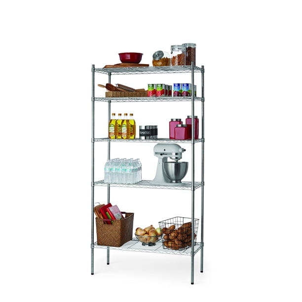 Hyper Tough 5 Tier Wire Shelf Zinc, Best Storage Containers For Wire Shelves