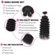 thumbnail image 3 of Leinuosen Paquete de 3 peines de elevación de carbono con punta de metal para peinar el cabello de mujeres (negro), 3 of 5