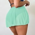 thumbnail image 2 of Duoif Swim Skirts for Women, Women's Solid Color High Waisted Slim Swimming Bottoms Skirt Wrap Skirt Bikini Bottoms Bathing Suit Bottoms Green XS, 2 of 4
