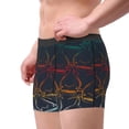 thumbnail image 2 of Uemuo Cartoon Sharks Pattern Men's Boxer Briefs,Trunk Anti-Chafing,Comfortable, Durable, and Stylish Underwear-Small, 2 of 9