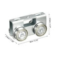thumbnail image 2 of Ensamblaje de Carro de 4 Ruedas, Ensamblaje de Carro de Carga Silencioso para Canal de Estribo de 1-5/8" de Ancho y Todo Canal de 1-5/8" de Altura, 2 Pares, 2 of 7