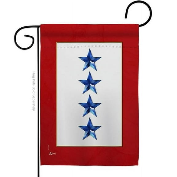 Americana Home & Garden  13 x 18.5 in. Four Blue Stars Garden Flag for Armed Forces Military Service Double-Sided Decorative Vertical Flags & House Decoration Banner Yard Gift