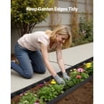 thumbnail image 2 of VEVOR Landscape Edging, 100 ft x 1.5 in Plastic Garden Border Edging with 120 Spikes, No Dig, Flexible Lawn Edgings Roll, UV-Resistant Mini Fence Borders Pathway Edgings for Flower Beds Yard Paver, 2 of 9