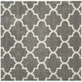 thumbnail image 6 of SAFAVIEH Montreal Lennart Geometric Quatrefoils Shag Area Rug, Grey/Ivory, 6'7" Round, 6 of 10