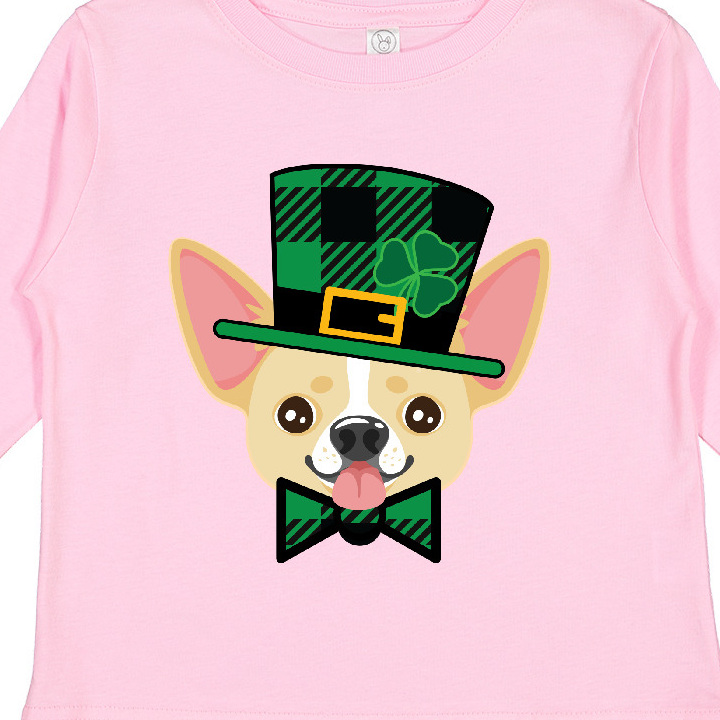 Inktastic Chihuahua Funny Irish St Patricks Boys or Girls Long Sleeve Toddler T-Shirt - image 3 of 4