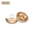 thumbnail image 3 of Uxcell 5pcs Hal-Domed Metal Sewing Buttons, 18mm / 21/32" Half Round Mushroom Pearl Cap Metal Buttons for Blazer Suit, Coat, Misty Gold, 3 of 6